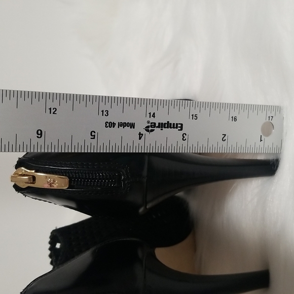 MARC FISHER 'Peddle' Suede Leather Perforated Style Peep Toe Ankle Bootie Heels - Picture 13 of 15